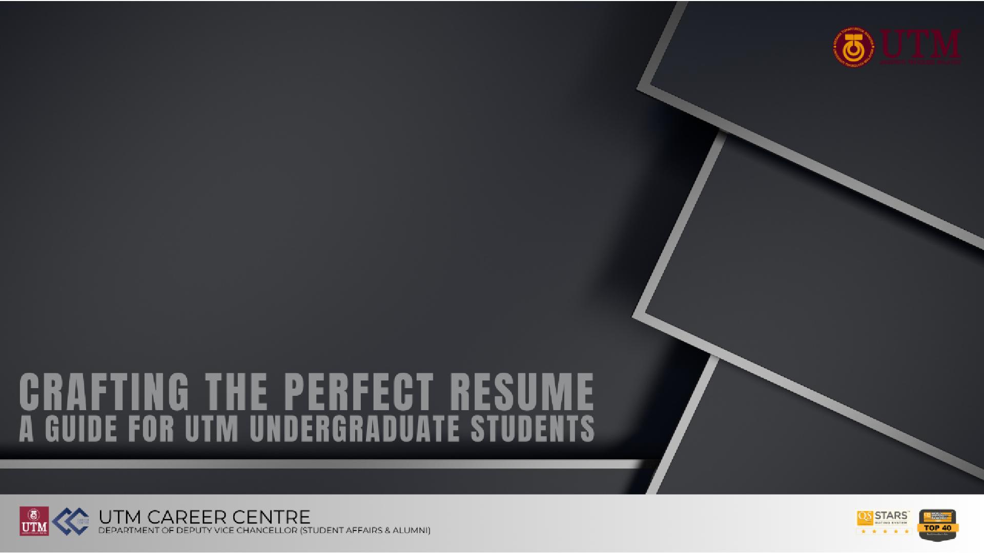 best resume examples malaysia